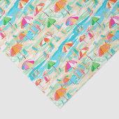 パームビーチトロピカルアイランドチェアーズ&傘 薄葉紙 (詳細)