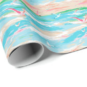 パームビーチトロピカルビーチシーグル ラッピングペーパー (ロールコーナー)