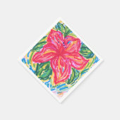 パームビーチハイビスカスナプキン スタンダードカクテルナプキン (角)