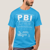 パームビーチ国際空港 PBI Tシャツ (正面)