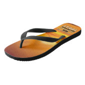 パームビーチ海サンセット |フレーズやる気を起こさせる ビーチサンダル (アングル)