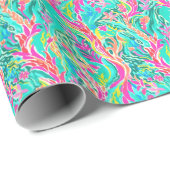 パームビーチ熱帯海中サンゴ ラッピングペーパー (ロールコーナー)