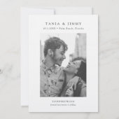 パームビーチ結婚式フロリダ日付の保存 招待状 (裏面)