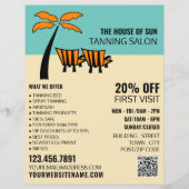 パームビーチ、タンニングサロン広告チラシ チラシ (正面)