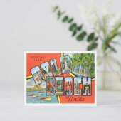 パームビーチ,フロリダヴィンテージビッグ文字はがき ポストカード (スタンド正面)