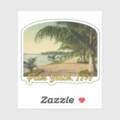 パームビーチ、フロリダ州ヴィンテージシーン1898 シール (シート)