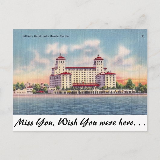 パームビーチ、フロリダ ポストカード (正面)