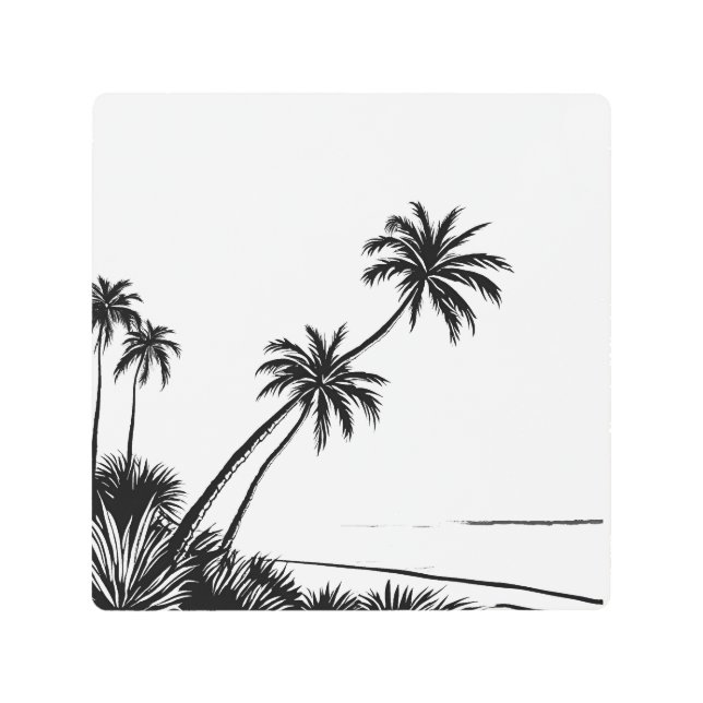 パームビーチ メタルプリント (正面)