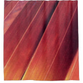 パームフロンズインラストと金ゴールド シャワーカーテン (正面)