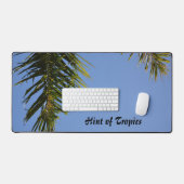 パームフロンズトロピカルスカイブルーフォト デスクマット (キーボード&マウス)