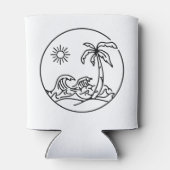 パームフローラトロピッ結婚カル |白いクーラーボックス 缶クーラー (裏面)