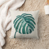 パームブランチトロピカルボタニカル装飾用クッション クッション (ブランケット)