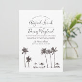 パームブリーズ |の結婚お祝い 招待状 (スタンド正面)