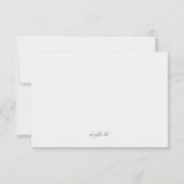 パームプリントピンク悔やみや弔慰サンキューカード 招待状 (裏面)