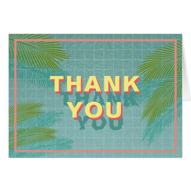 パームプールサンキューカード (正面横)
