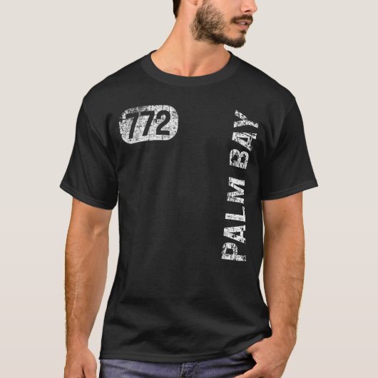 パームベイフロリダ772エリアコードヴィンテージレトロ Tシャツ (正面)