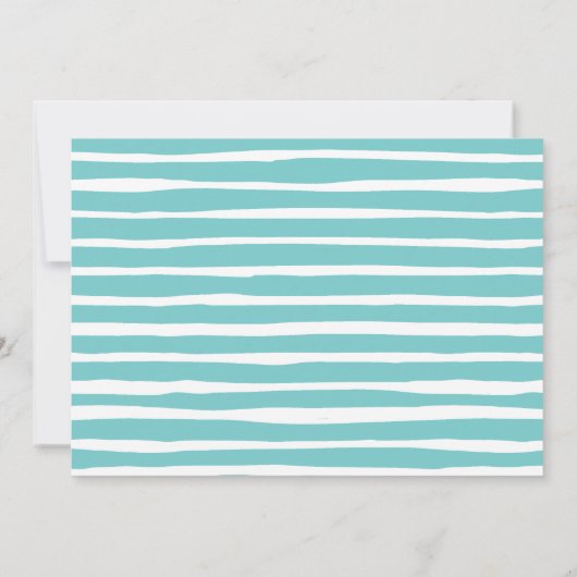 パームポップ・アートの |ビーチ誕生日パーティフォト招待状 招待状 (裏面)