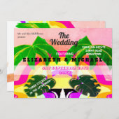 パームモダンツリーカラフルフェスティバルレインボー結婚ズ (正面/裏面)