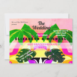 パームモダンツリーカラフルフェスティバルレインボー結婚ズ