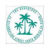 パームモダンツリーズラウンドファミリーネーム差出人住所 セルフインキングスタンプ (デザイン)