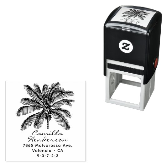 パームモダンツ素朴リーカスタム差出人住所 セルフインキングスタンプ (インサイチュ)