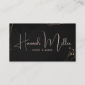 パームモダンミニマエレガントリストQRコード 名刺 (正面)