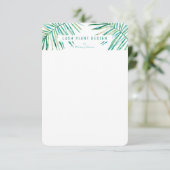 パームモダンリーフのロゴ緑豊かな植物生命緑色 (スタンド正面)