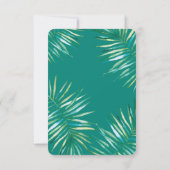 パームモダンリーフのロゴ緑豊かな植物生命緑色 (裏面)