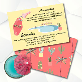 パームモダン春宿泊施設カード 招待状