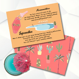 パームモダン春宿泊施設カード 招待状