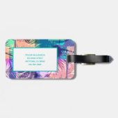 パームモノグラムのツリー ラゲッジタグ (裏面横)