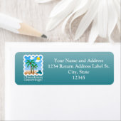 パームライトビーチクリスマス ラベル (インサイチュ)