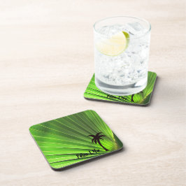 パームライフ | Green Palm FondとPalm Tree コースター