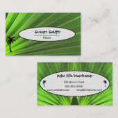 パームライフ | Green Palm FondとPalm Tree 名刺 (正面/裏面)