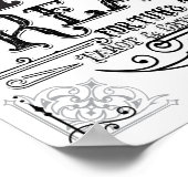 パームリーダーヴィンテージ魔法占い師ハロウィン ポスター (角)