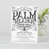 パームリーダーヴィンテージ魔法占い師ハロウィン 招待状 (スタンド正面)