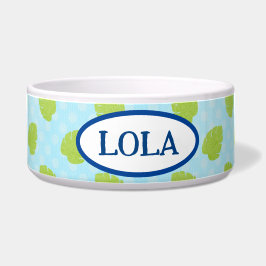 パームリーフアイランドセラミックペットボウル ボウル