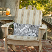 パームリーフアウトドアランバー枕 13" x 21" アウトドアクッション (椅子)