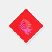 パームリーフオレンジ ピンクの誕生日 卒業式 結婚式 スタンダードカクテルナプキン (角)