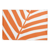 パームリーフオレンジ 枕カバー (裏面)