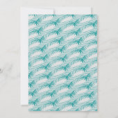 パームリーフグリーナリーキンセアニラスウィート16 招待状 (裏面)