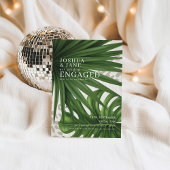 パームリーフサファリ レオパードプリントエンゲージメント 招待状