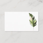 パームリーフトロピック何人のキスシャワーゲームカード プレイスカード (裏面)