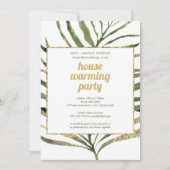パームリーフハウスウォーミングパーティの招待状 招待状 (正面)