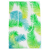 パームリーフパターン ミディアム ギフトバッグ – トロピカル (裏面)