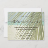 パームリーフビーチリハーサルディナー 招待状 (正面)