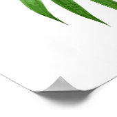 パームリーフフォンドボタニカルデザインポスター ポスター (角)