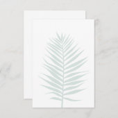 パームリーフフラットカードありがとうご注意 (正面/裏面)