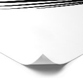 パームリーフボタニカルプラントブラック絵画ズ ポスター (角)