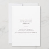 パームリーフ付きビーチウェディング・セーブ・ザ・デートカード セーブザデート (裏面)